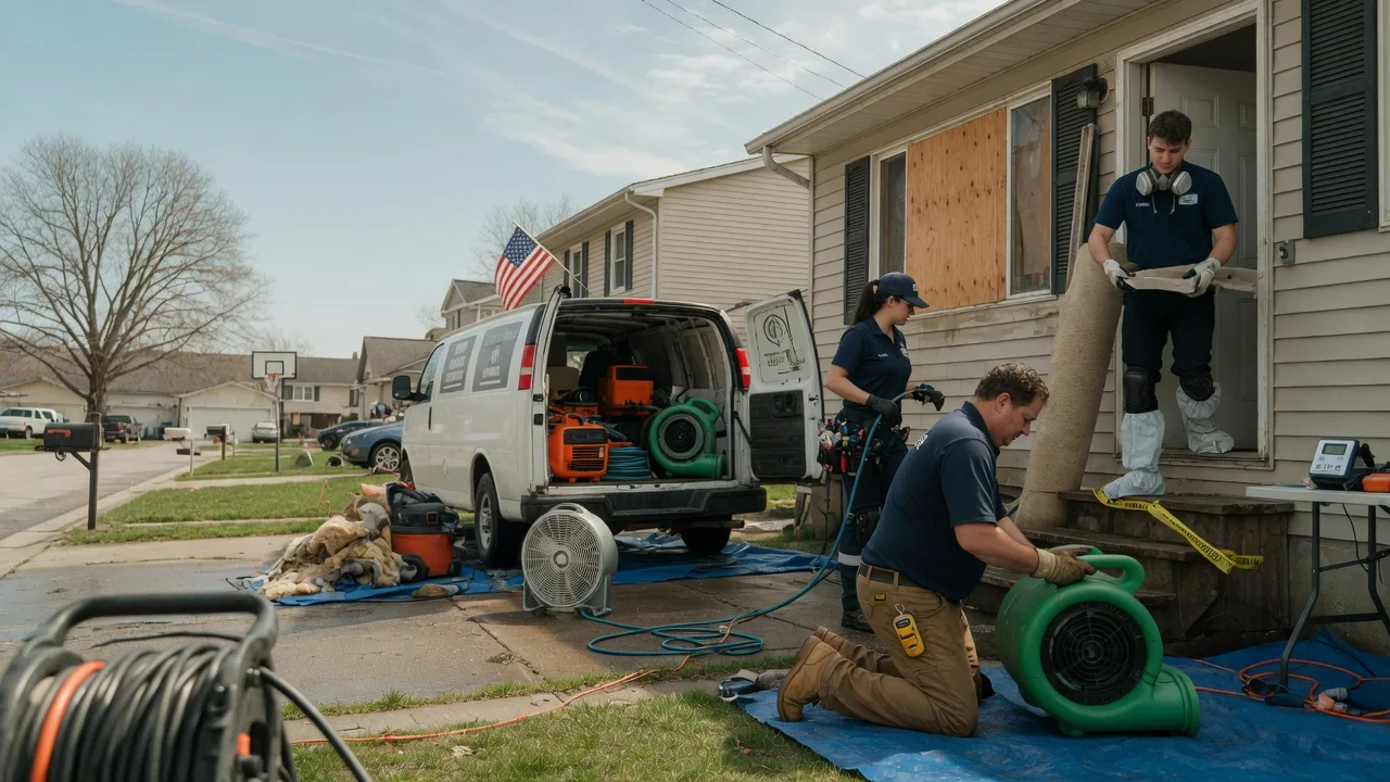 Water Damage Restoration in Mechanicsburg, IL near me